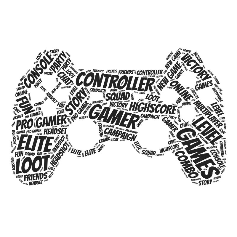 game controller wordart