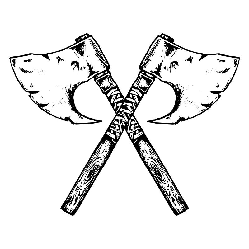 Hache viking, salutation