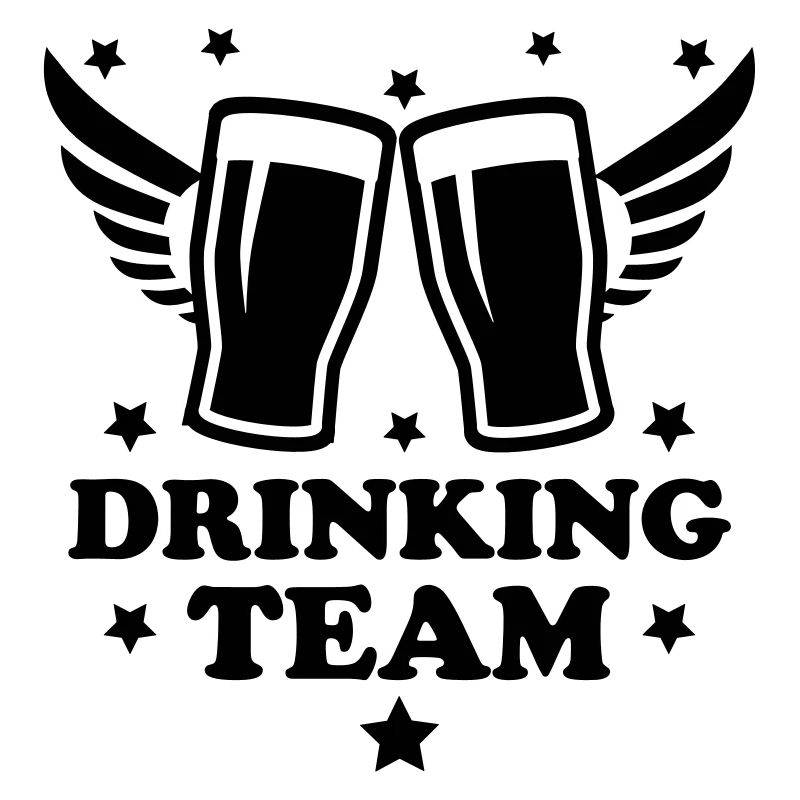 12 Drinking Team zwei glas Bier Prost