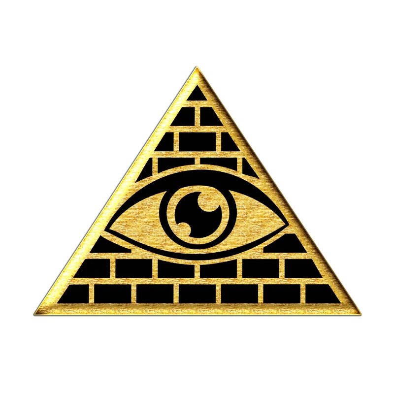 Œil qui voit tout dans le triangle - pyramide
