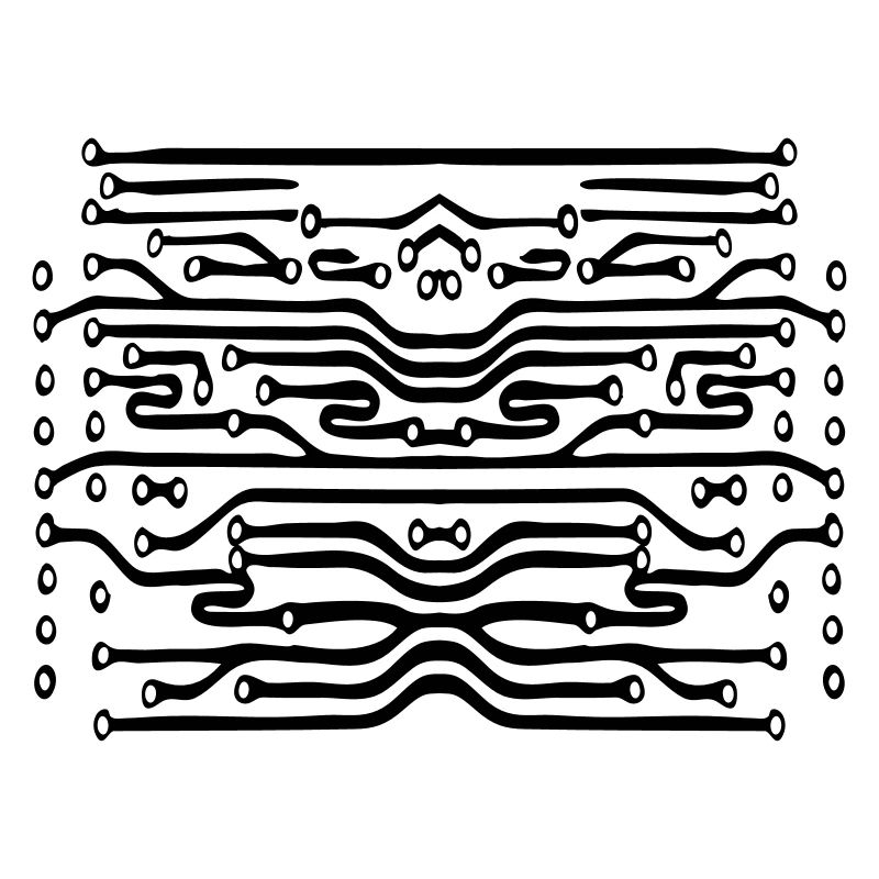 Design Pattern lignes de disque à puce lignes fraî