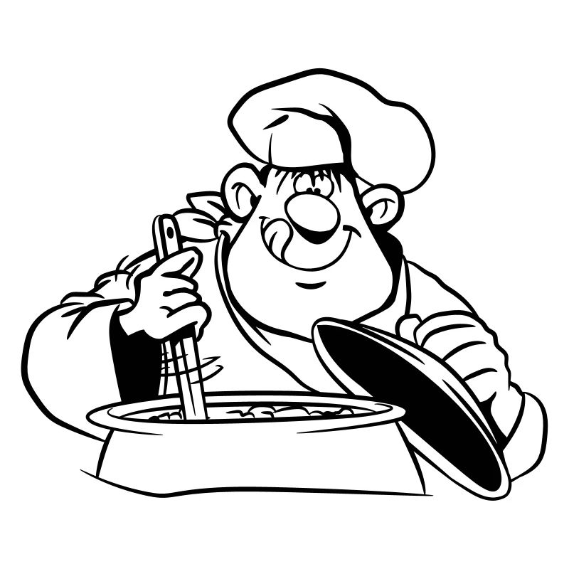 Cook comical funny