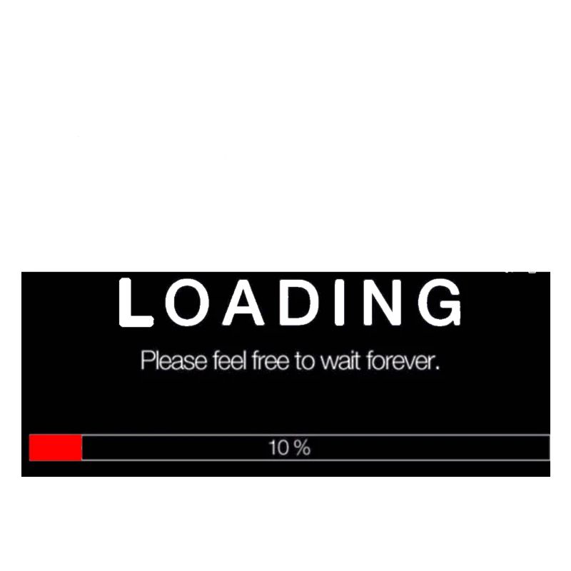 Scrolling Loading Bar University Funny Print