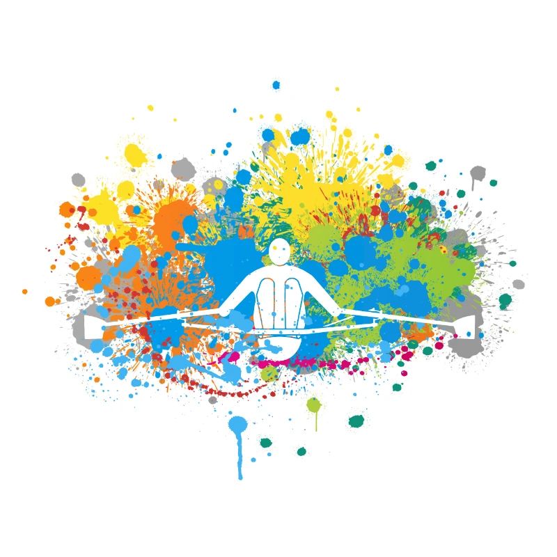 Color-cracked rowing