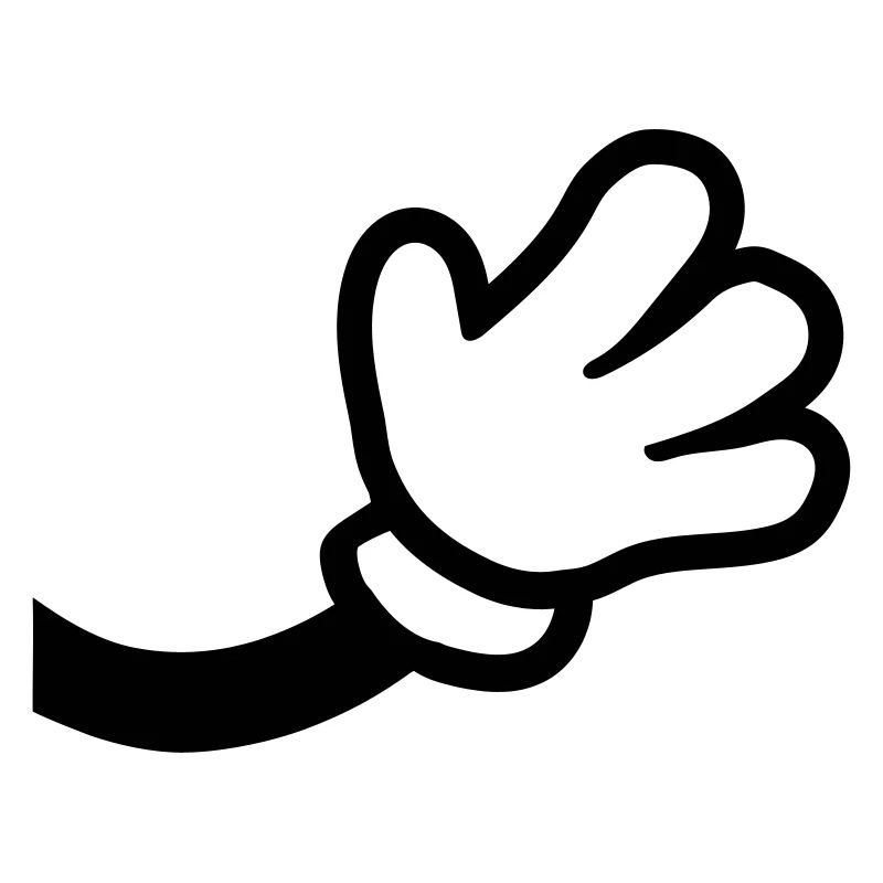 Comic Hand Winkend