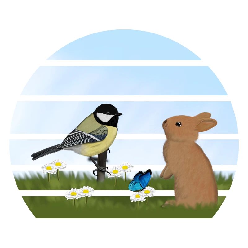 Great Bird Rabbit Easter Spring