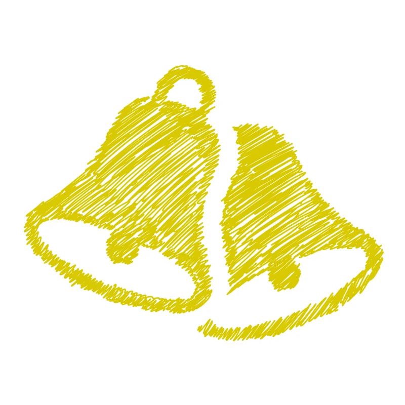 Bells Scribbled Bell Bell Black