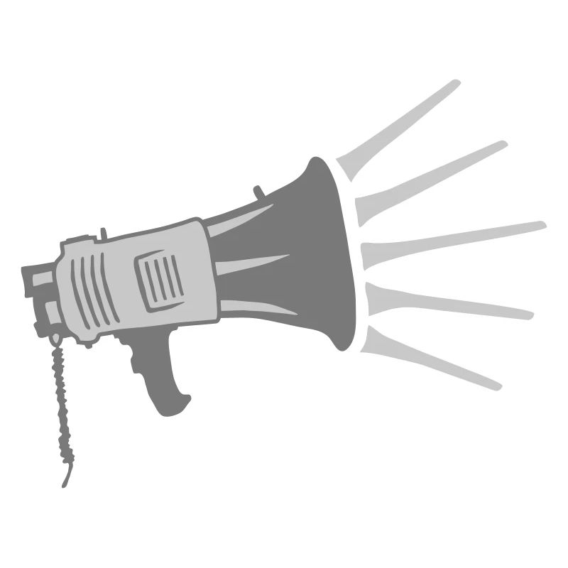 Propaganda Megaphone loud speech