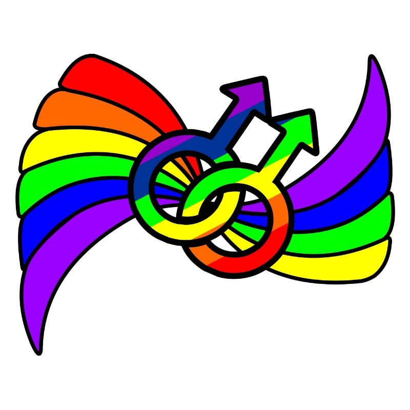 Rainbow gay pride logo