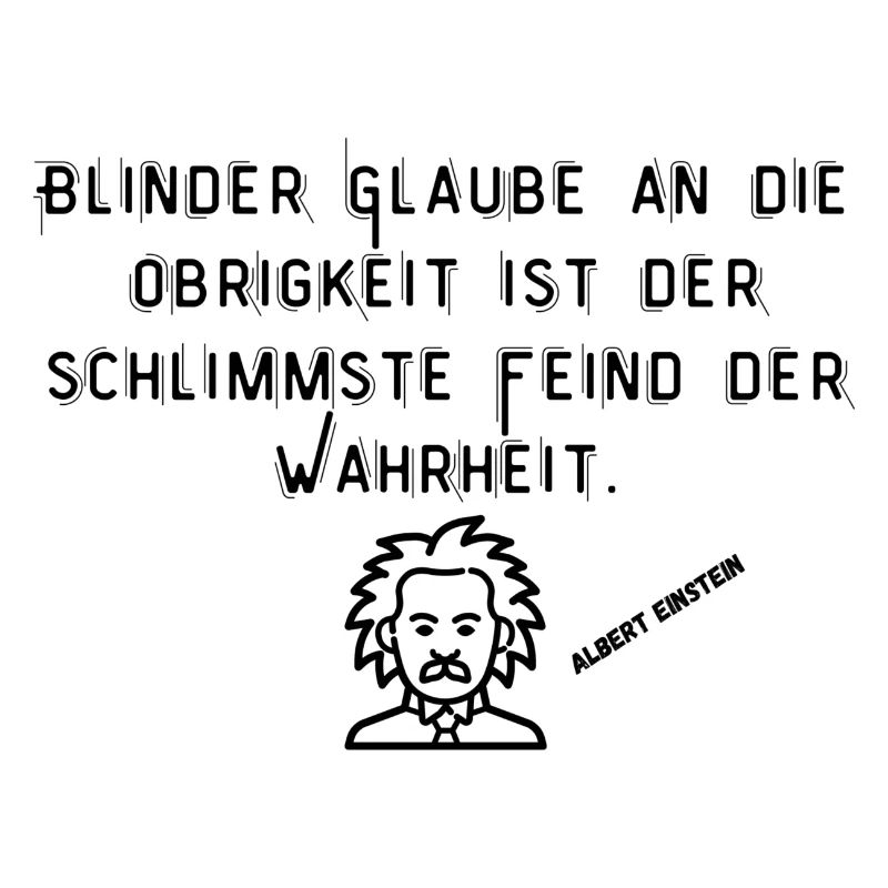 Der blinde Glaube = der schlimmste Feind. 1stein