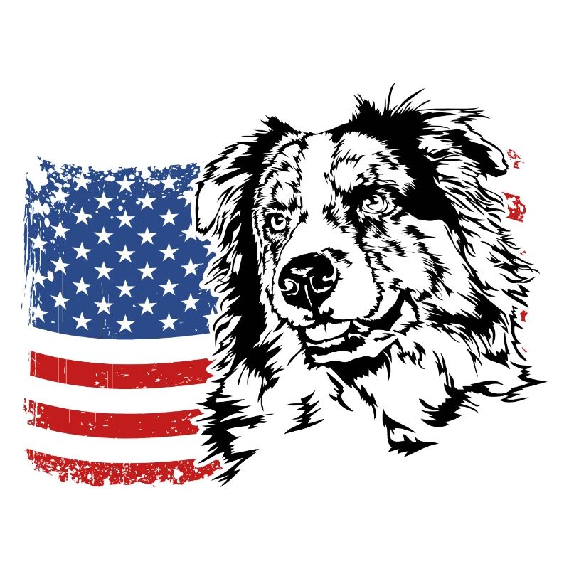 BERGER AUSTRALIEN Amérique Drapeau Aussie Wilsigns