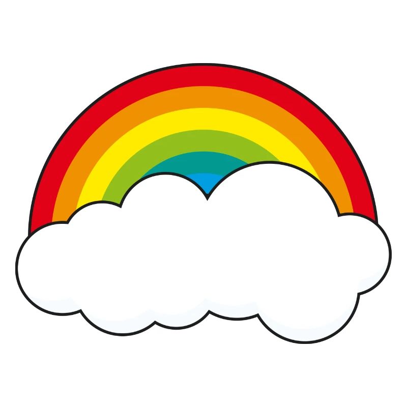 Rainbow with cloud