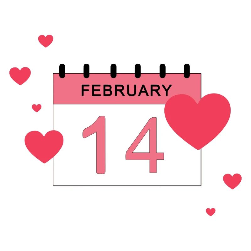 February 14, multiple hearts
