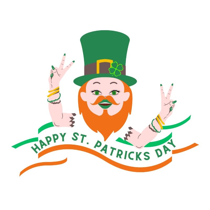 Vacances de la Saint-Patrick Irish Clover Goblin