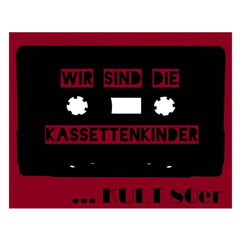 Wir sind die Kassettenkinder - dunkelrot