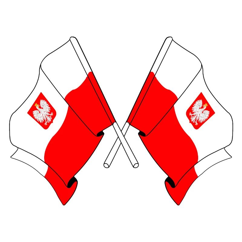 Deux drapeaux Pologne
