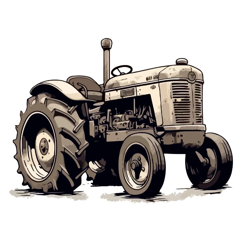 Old-fashioned tractor