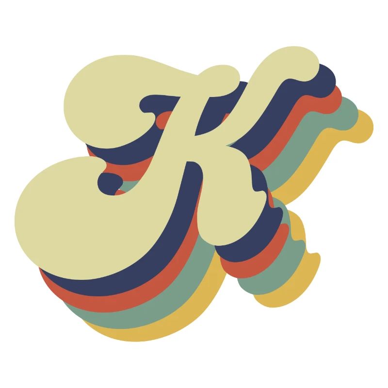 Retro-K-Buchstabe