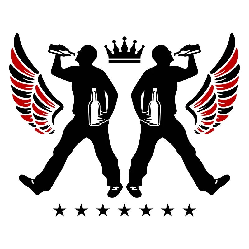 Drinking Bier Silhouette