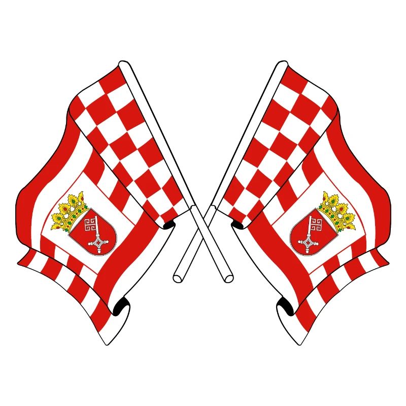 Deux drapeaux Brême
