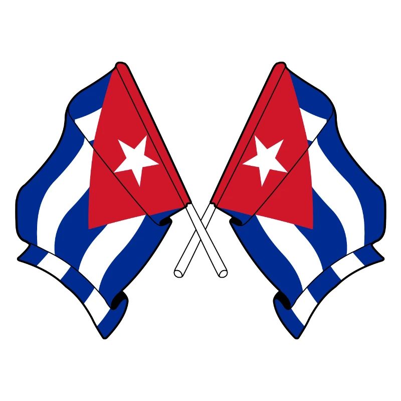 Deux drapeaux de Cuba