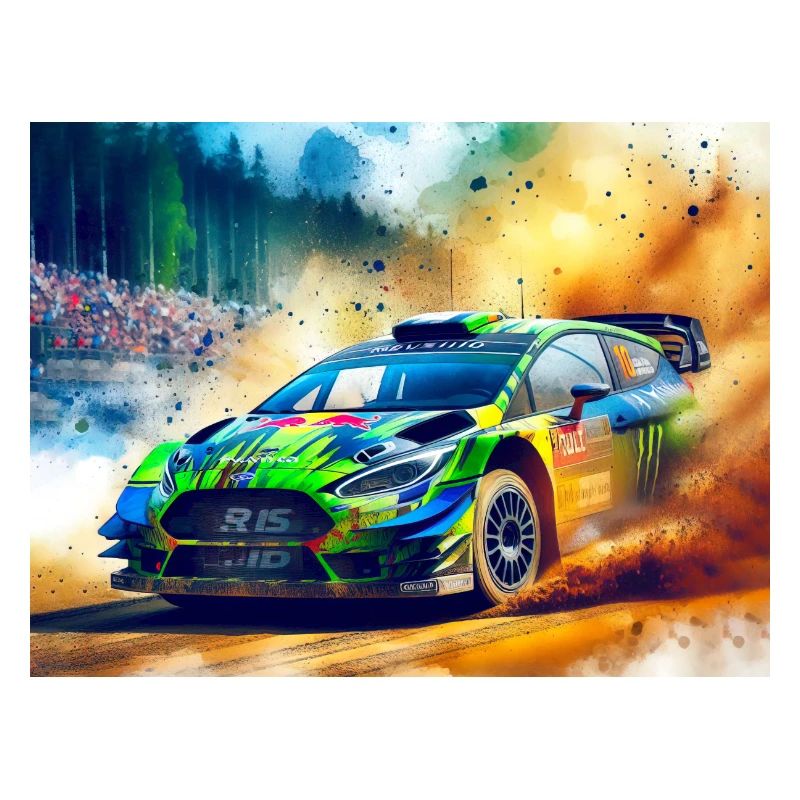 Course de voitures de rallye