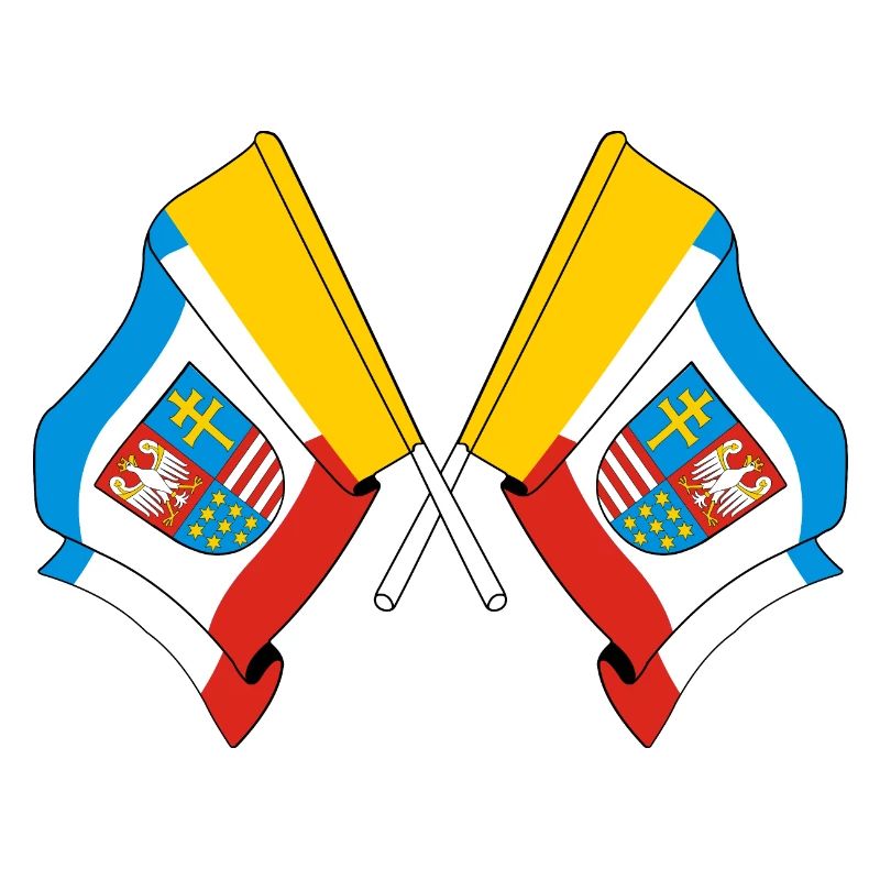 Deux drapeaux de la Sainte-Croix