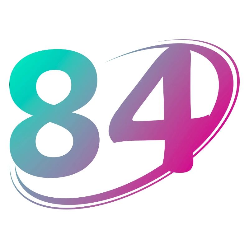 Number 84 multicolor