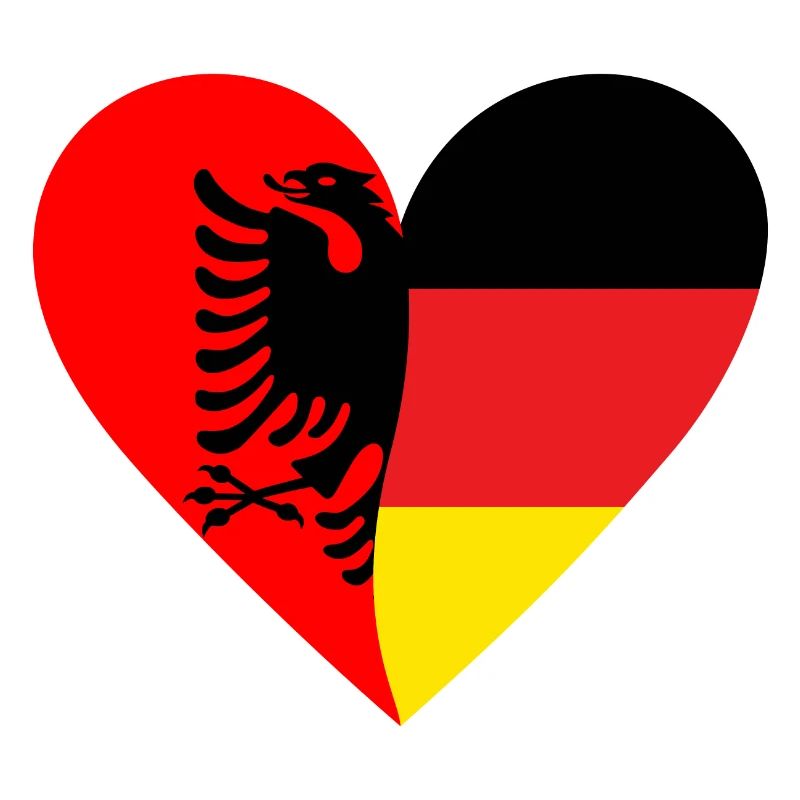 Albania Germany Heart