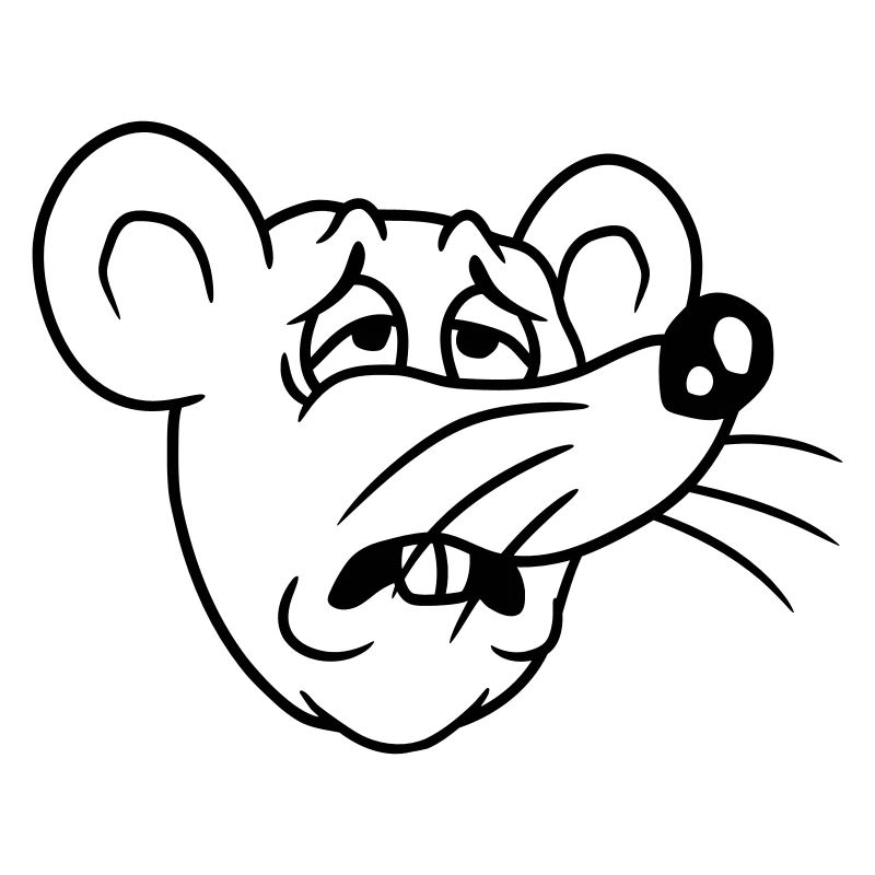 Mouse exhausted sad desperately tired suffering sweet