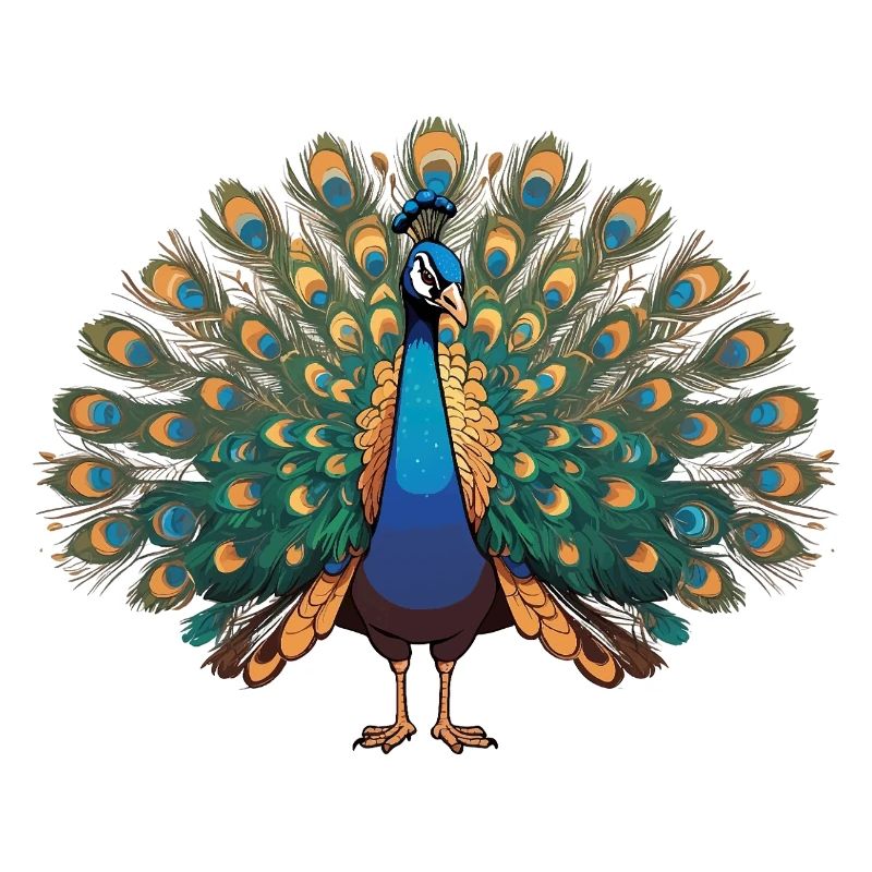 Peacock - Bird Sticker