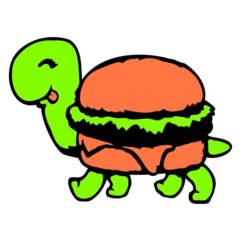Turtle Hamburger Cheeseburger Fast-Food Fun