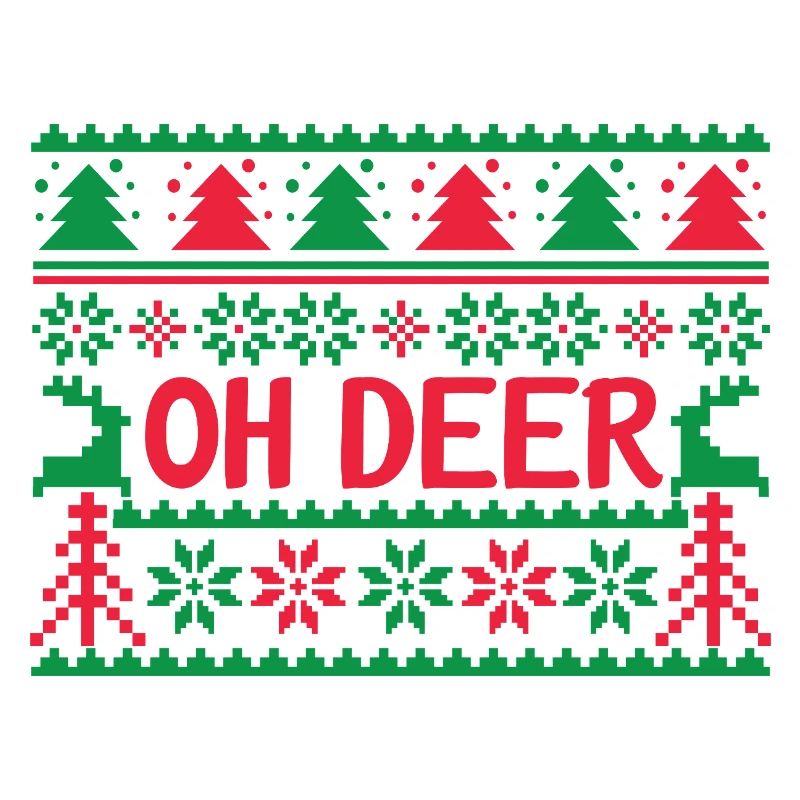 Hässlicher Pullover - Oh Deer