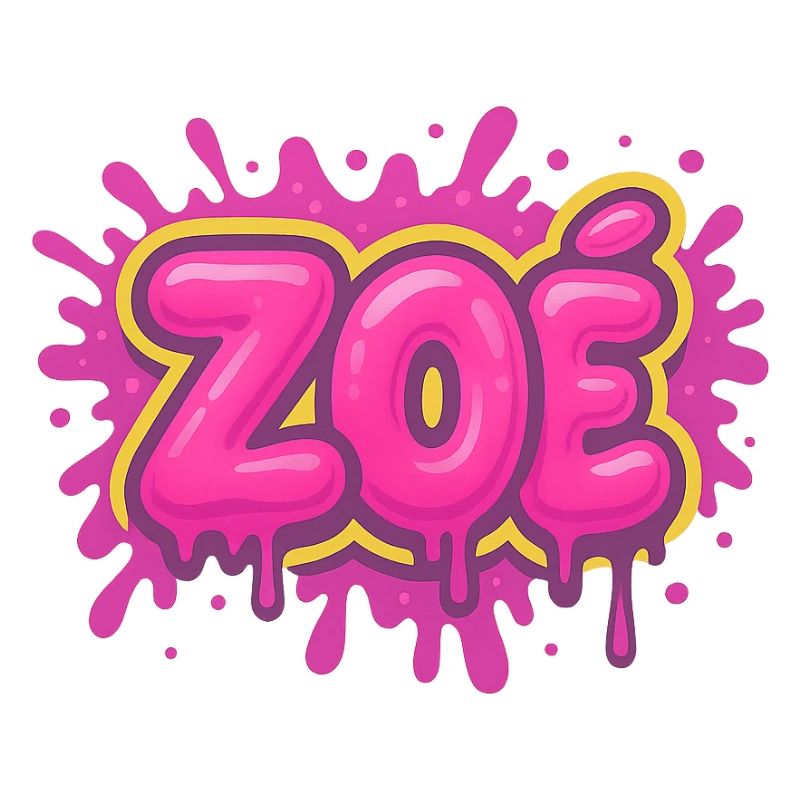Graffiti Zoe Name Gift Ideal Printable