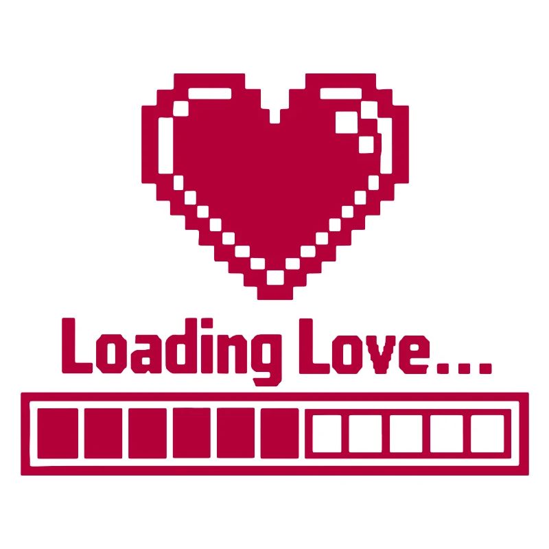 Pixel Heart Loading Bar Valentine's Day - Love