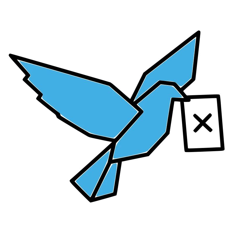 Brieftaube Wahlzettel Vogel Bunt