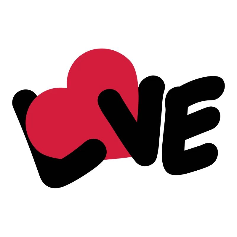 Texte d’amour Logo de la Saint-Valentin Déclaration d’amour du cœur