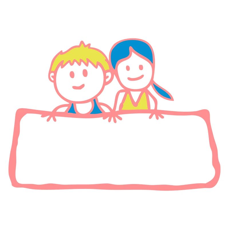 Zeichen-Panel Junge Mädchen Partei anniv