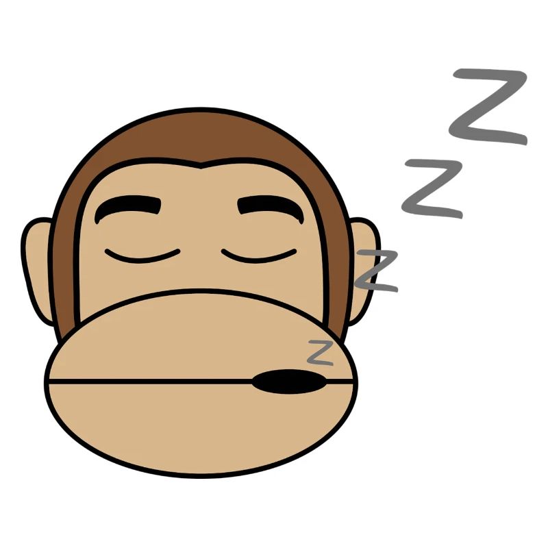 Affe Schläft Geschenk Idee