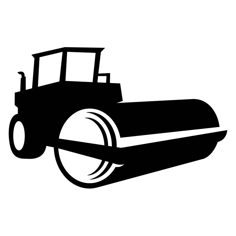 Steamroller Shadow - 1 color vector