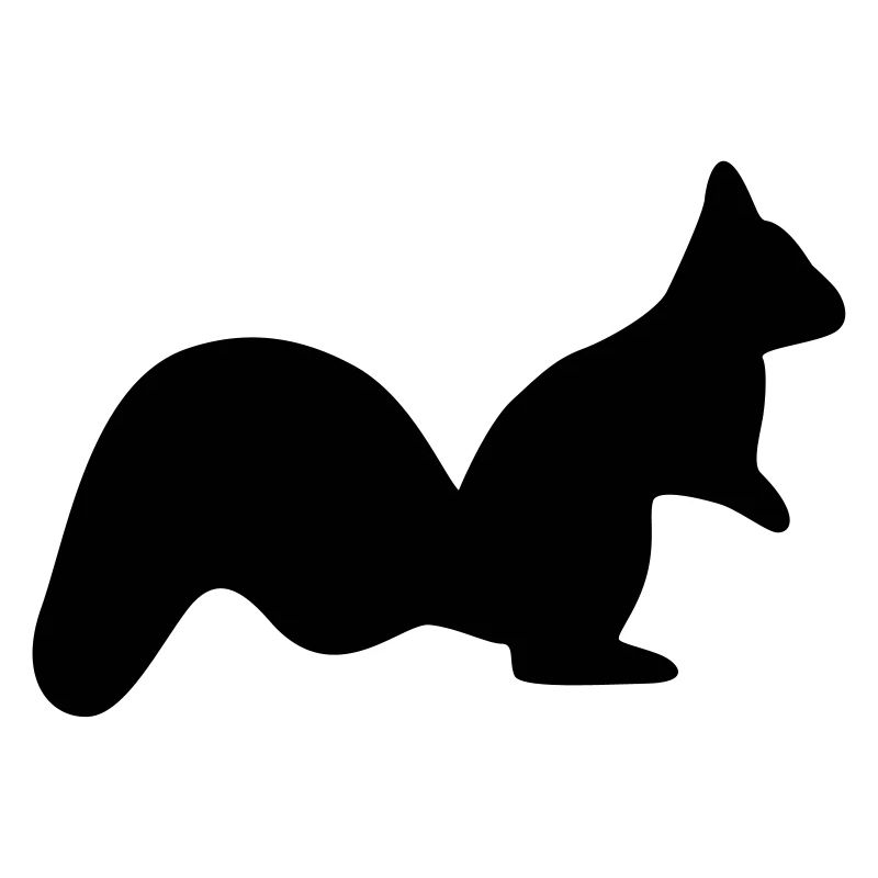 wachsames Eichhörnchen Streifenhörnchen Silhouette