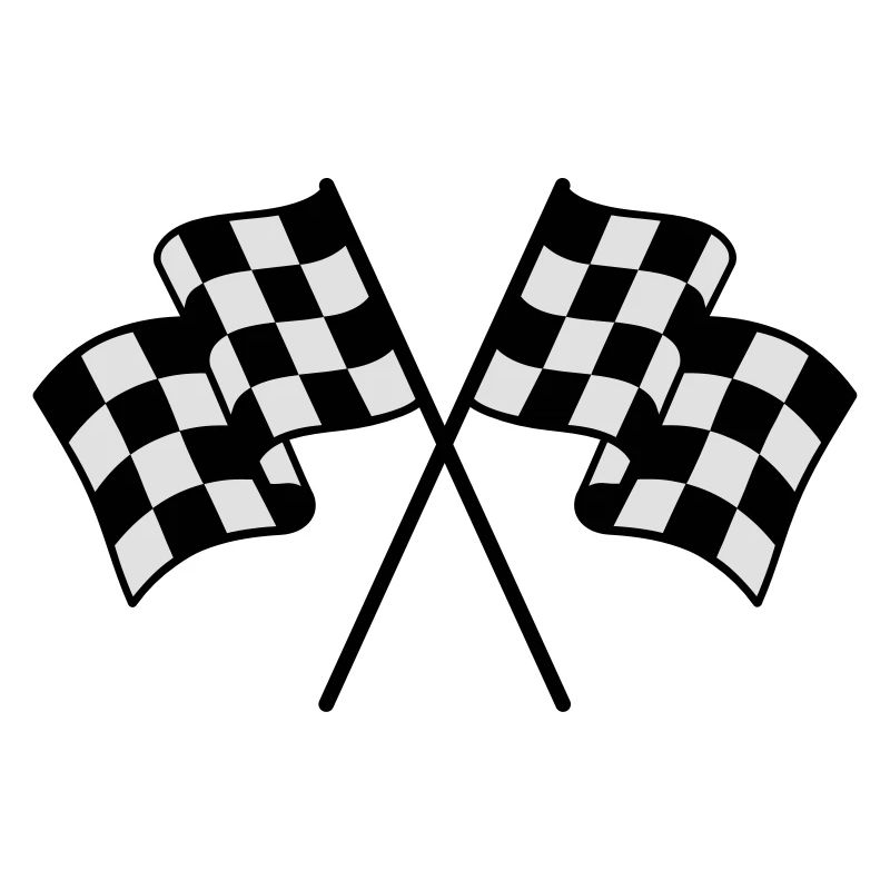 Drapeaux à Damier 2 couleur