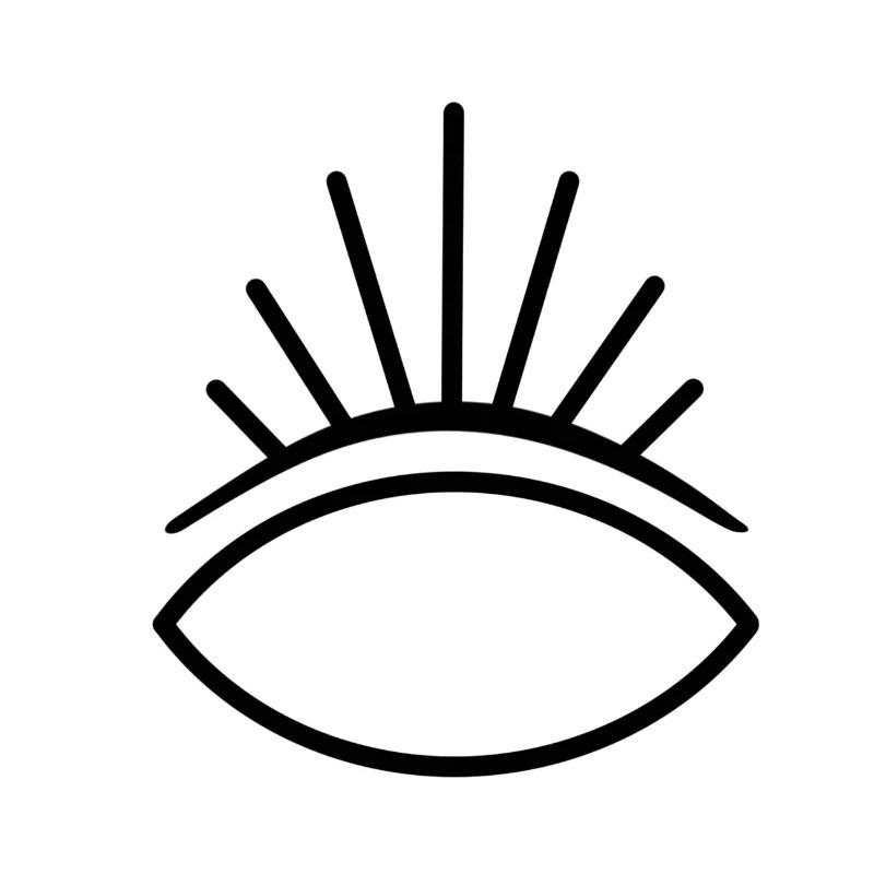"noeye" Minimalist eye without pupil