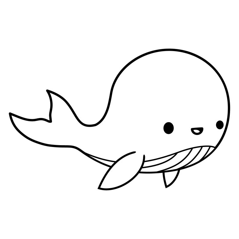 Mignon bébé baleine