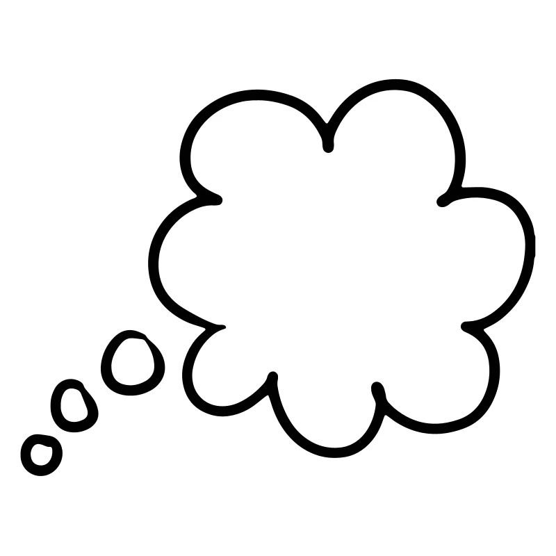 Bulle de pensée bulle de pensée thought bubble