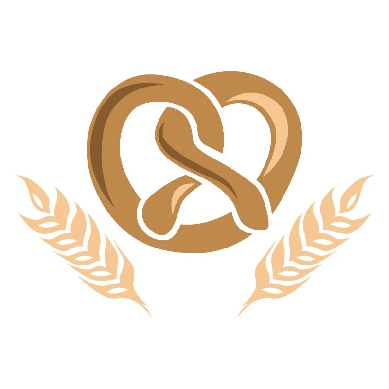 Logo de l’icône de l’icône de blé de céréales Baker Bakery