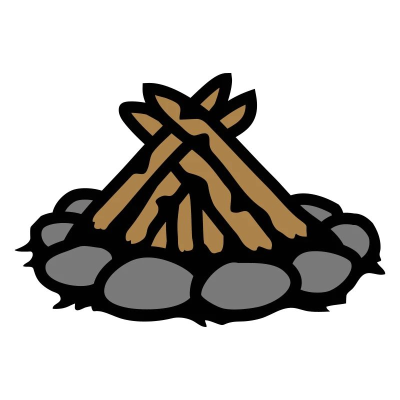 Campfire without fire Camping