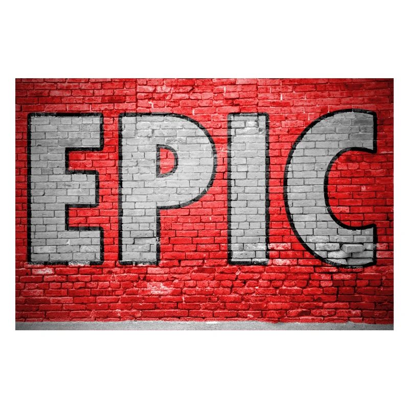 Graffiti épique sur un mur de briques