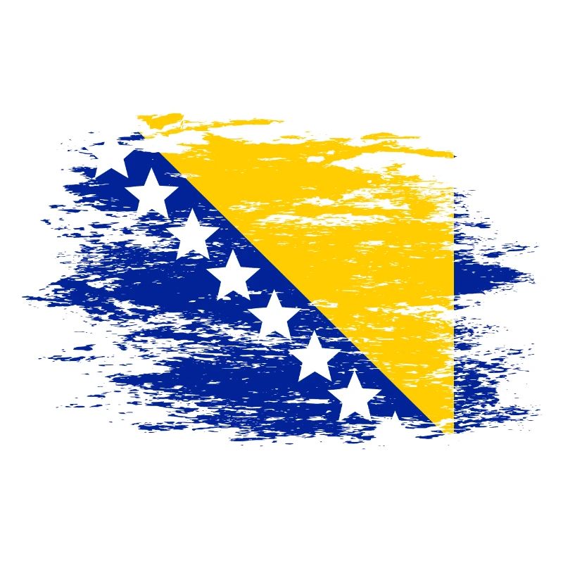 Drapeau bosnien utilisé