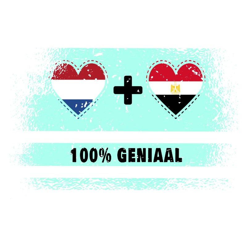 Pays-Bas et Egypte 100% Genius flag